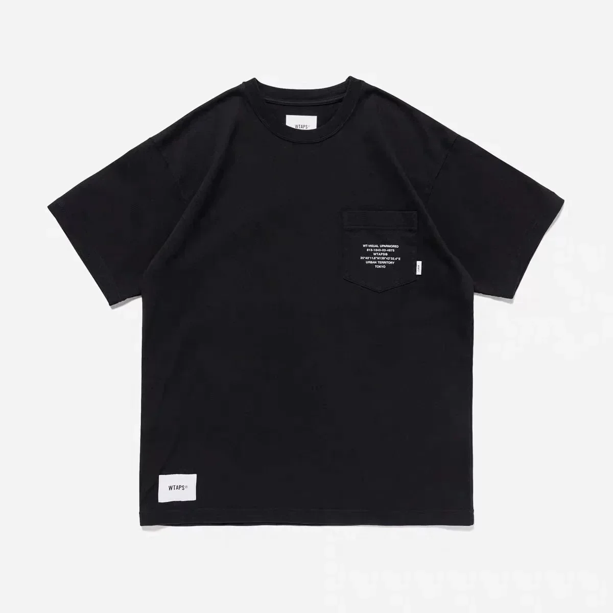 WTAPS AII SS 26SS Men's Cotton Printed Pocket T-Shirt Loose Fit Casual Sports Short Sleeve Streetwear Tee