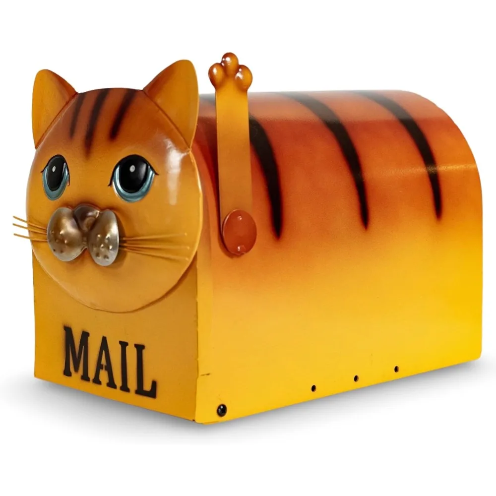 Kit Metal Mailbox Animal Design - Fast Straight Forward Post Mounting Bracket Install - Durable All Weather Rust Resistan