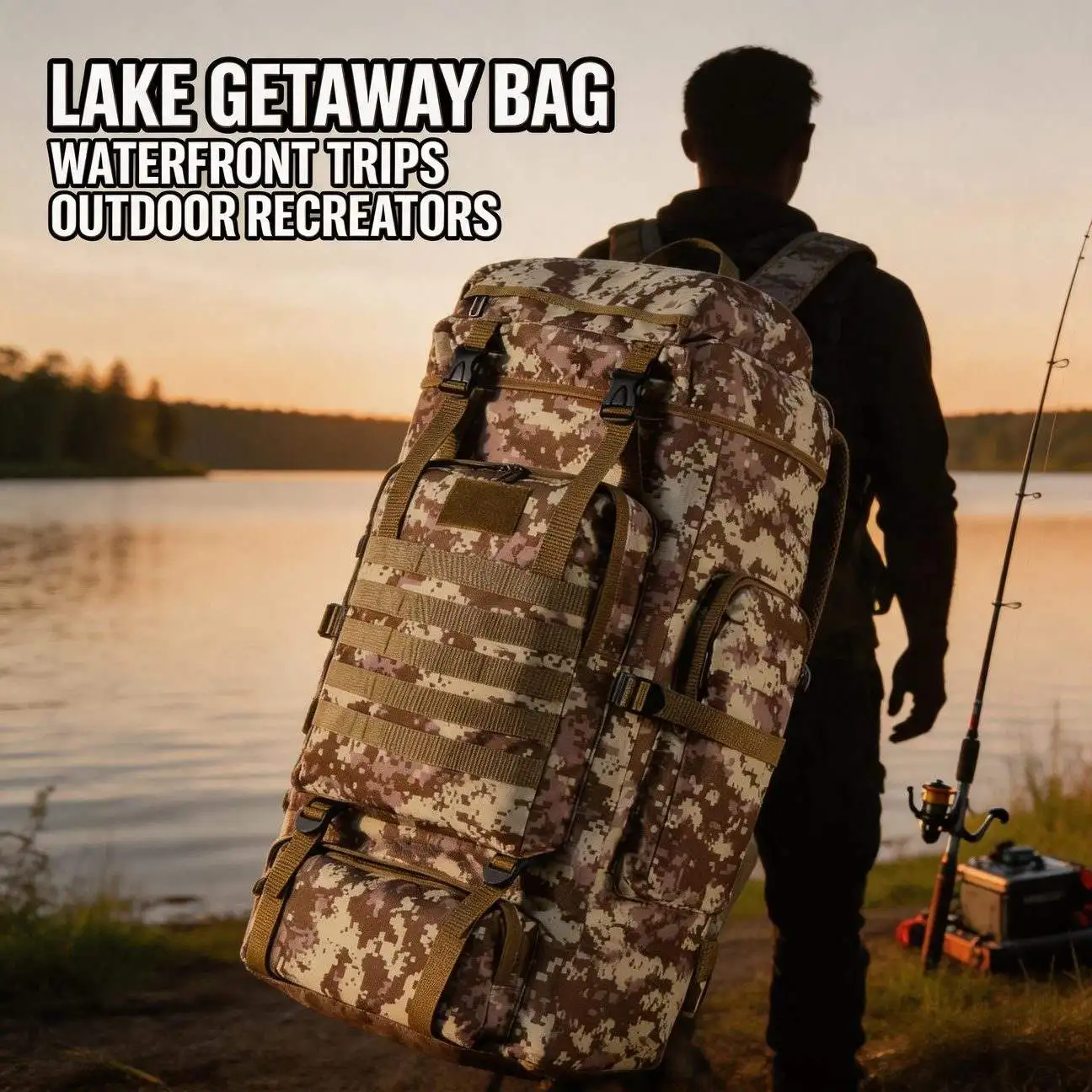 Hiking Backpack Outdoor Mountaineering Camping for Picnic BBQ