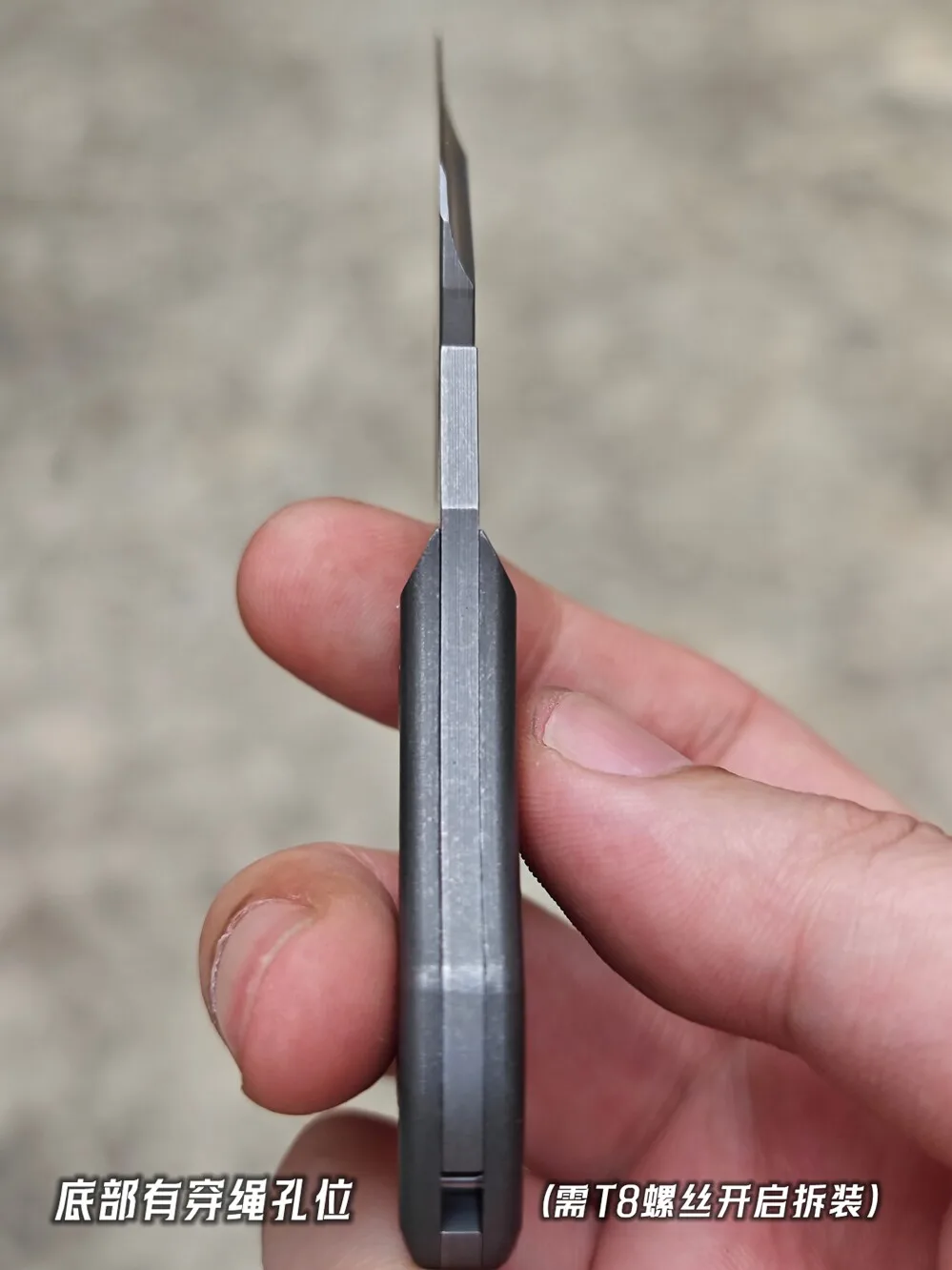 EDC DC53 Titanium Alloy Crowbar with Carbon Fiber Sheath Bottle Opener Outdoor Camping Multifunction Tools
