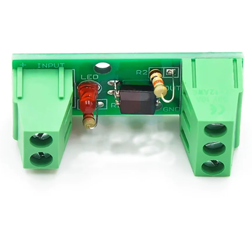 1 Channel Way Optocoupler Isolation Module PC817 EL817 3V-5V 12V 24V Photoelectric Isolator Rail Holder PLC Drive Motor Board