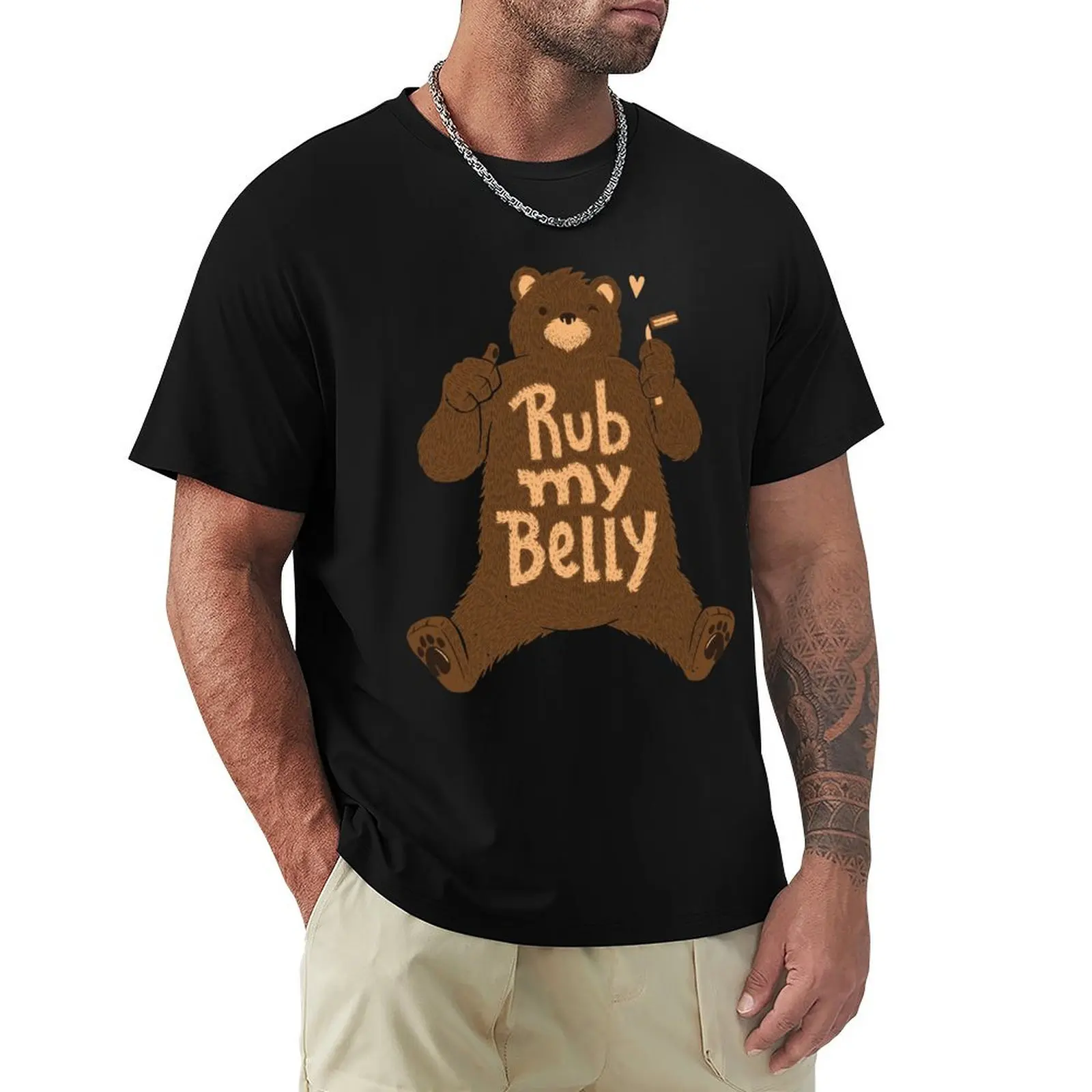 

Rub My Belly T-Shirt High Elasticity Sports Tee Shirt