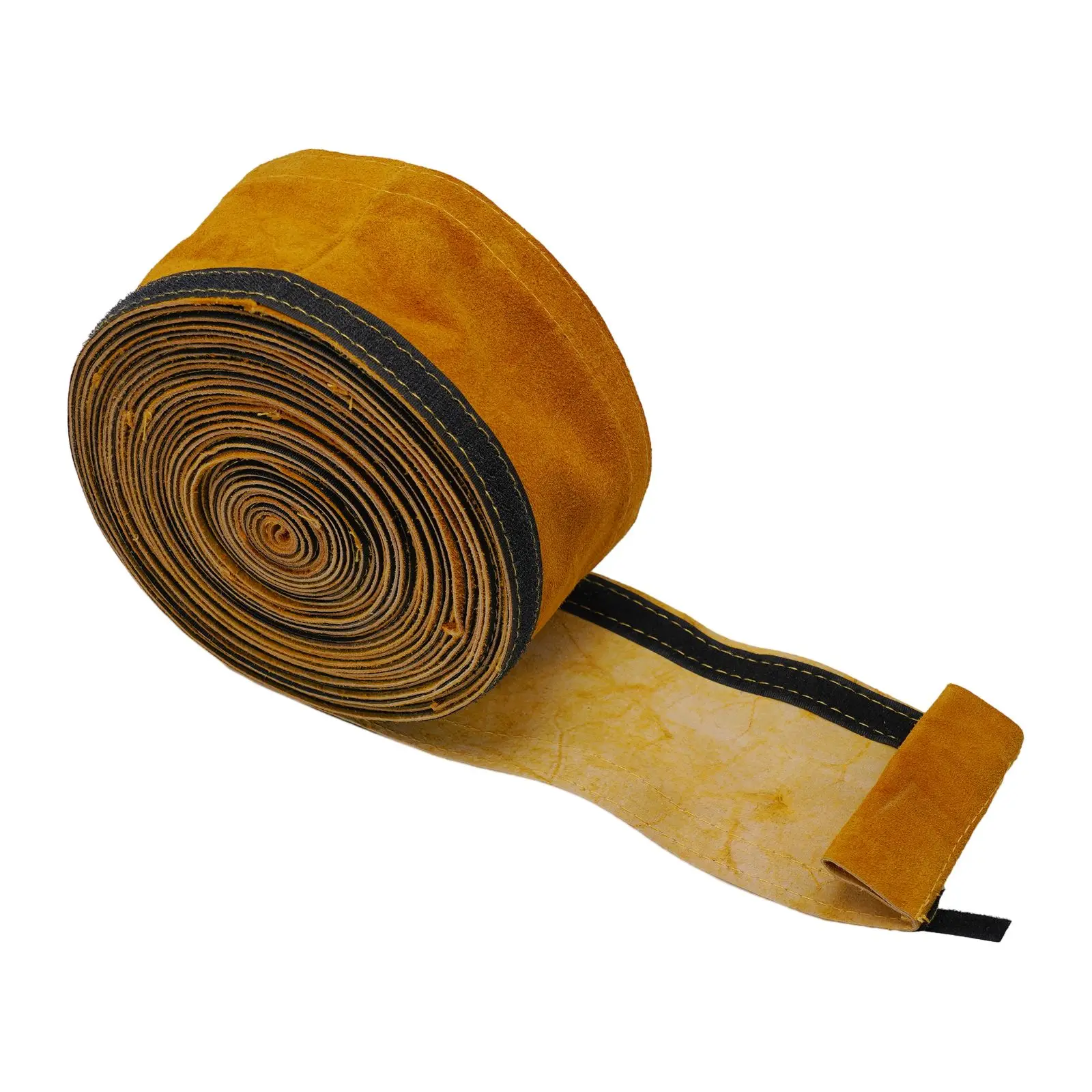 Cable Jacket for tig for torch Cable Cover Yellow 15ft Abrasion Resistant Cables Protector Flame Retardant Two-layer Leather