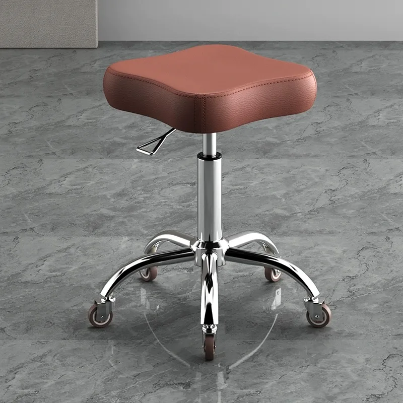 Beauty chair hair salon haircut stool Barber\'s chair hair salon rotary lifting round stool