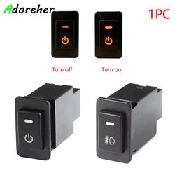 1PC Modified Power Lights Fog Light Switch button with wire For Nissan Patrol Y60