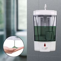 700ml Touch-free Lotion Pump Touchless Liquid for Kitchen Bathroom Automatic IR Sensor Soap Dispenser Wall-Mount