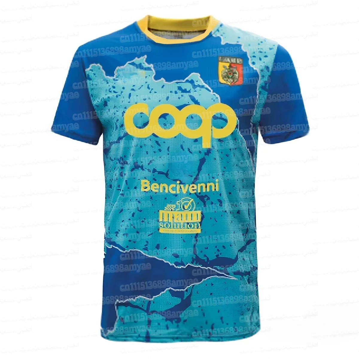 Neues 26 Catanzaro Fußball-Matchtrikot T-Shirt Italienisches Herren-Fußball-Schnelltrocknungs-Trikot T-Shirt Speziell für Familien – Detail 6