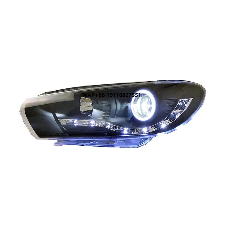 Headlights for  Scirocco Headlights Assembly 2009-2016 Modified LED DRLs with Sequential Turn Signals Xenon 1.4T 2.0