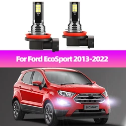 2Pcs LED Fog Lamp 12V Foglights Bulbs For Ford EcoSport 2013 2014 2015 2016 2017 2018 2019 2020 2021 2022 Front Fog Light
