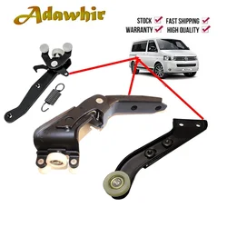 Voor VW T5 TRANSPORTER RECHTS SCHUIFDEUR ROLARM GIDS MOUNT SET 7H 0843436 B 7H 0843398 H 7H 0843336 D
