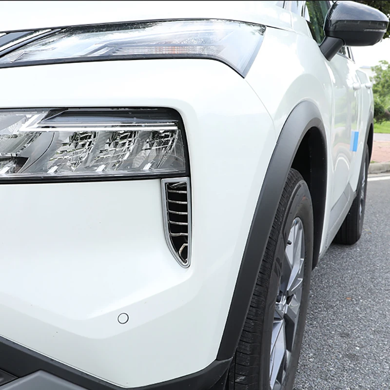 For Nissan X-Trail T33 2023-2026 / Rogue 2021-2023 Chrome Front Bumper Air Vent Grill Grille Trims Cover