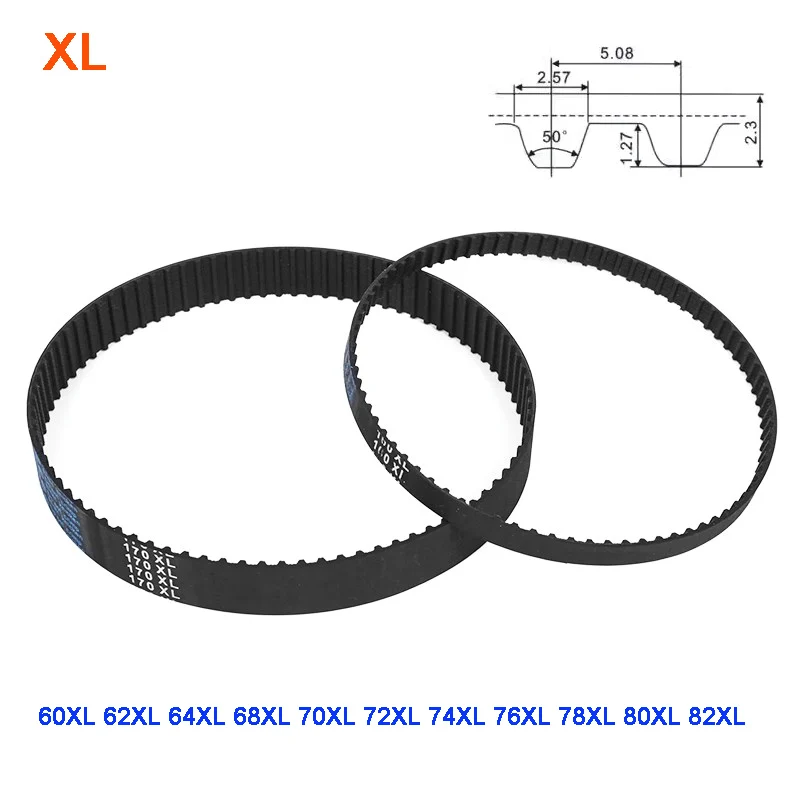 

XL Closed Loop Synchronous Belt Width 10/15mm Rubber Timing Belt Length 60XL 62XL 64XL 68XL 70XL 72XL 74XL 76XL 78XL 80XL 82XL