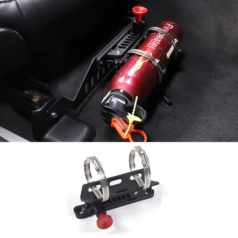 

For Chevrolet Corvette C6 2005-2013 Aluminum alloy black car passenger seat Fire remover stand interior modification accessories