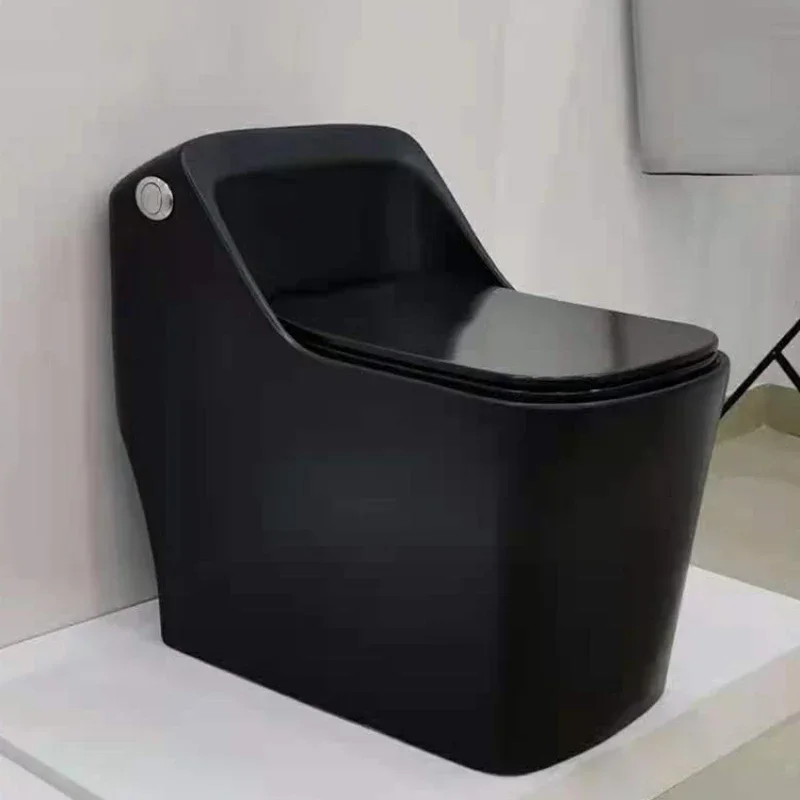 Trap color bathroom wc ceramic water toilet a square black toilet