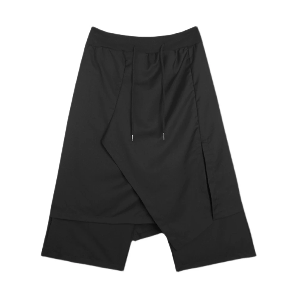 

XS-5XL Spring New Men's Asymmetrical Skirt Pants American Retro Fashion Trend High Street Casual Loose Niche Men's Bottoms