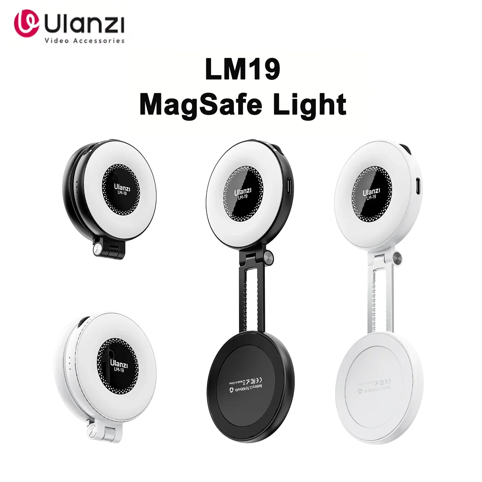 

Оригинальный Ulanzi LM19 двухцветный MagSafe заполняющий светильник CRI 95 + флип-магнитный для мобильного телефона Vlog Liveestream фотография