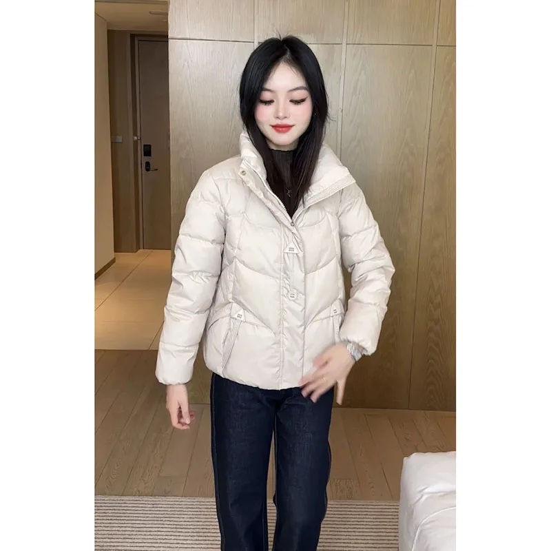 

Ladies Fashion New Autumn And Winter Down Cotton-Padded Jacket Short Fashion Padded Warm Slim Cotton-Padded Jacket Casual Coat