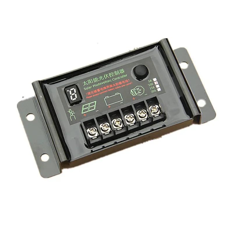 3 Series Lithium Battery Waterproof 11.1V 10A Auto Voltage Identification Solar Charge Controller