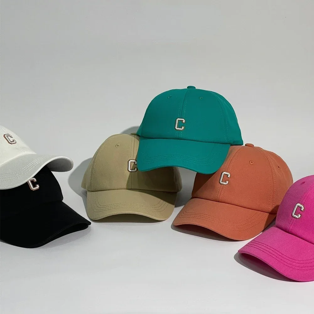 

C Letter Baseball Cap Fashion Soft Top Hat for Men and Women