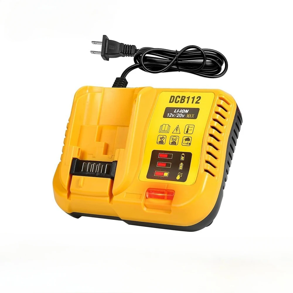 

NEW DCB112 2A Lithium Battery Charger For Dewalt 10.8V 12V 14.4V 18V 20V DCB206 DCB205 DCB204 DCB203 DCB120,DCB107 DCB115 DCB105