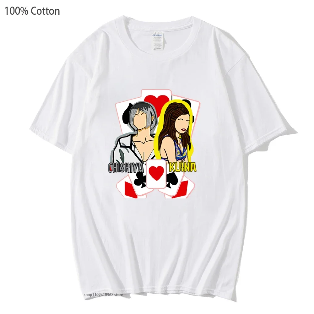 Alice In Borderland T-Shirts Chishiya and Kuina Graphic Tshirts Anime Tees Men Cartoon Streetwear Women Tops 100% Cotton Clothes