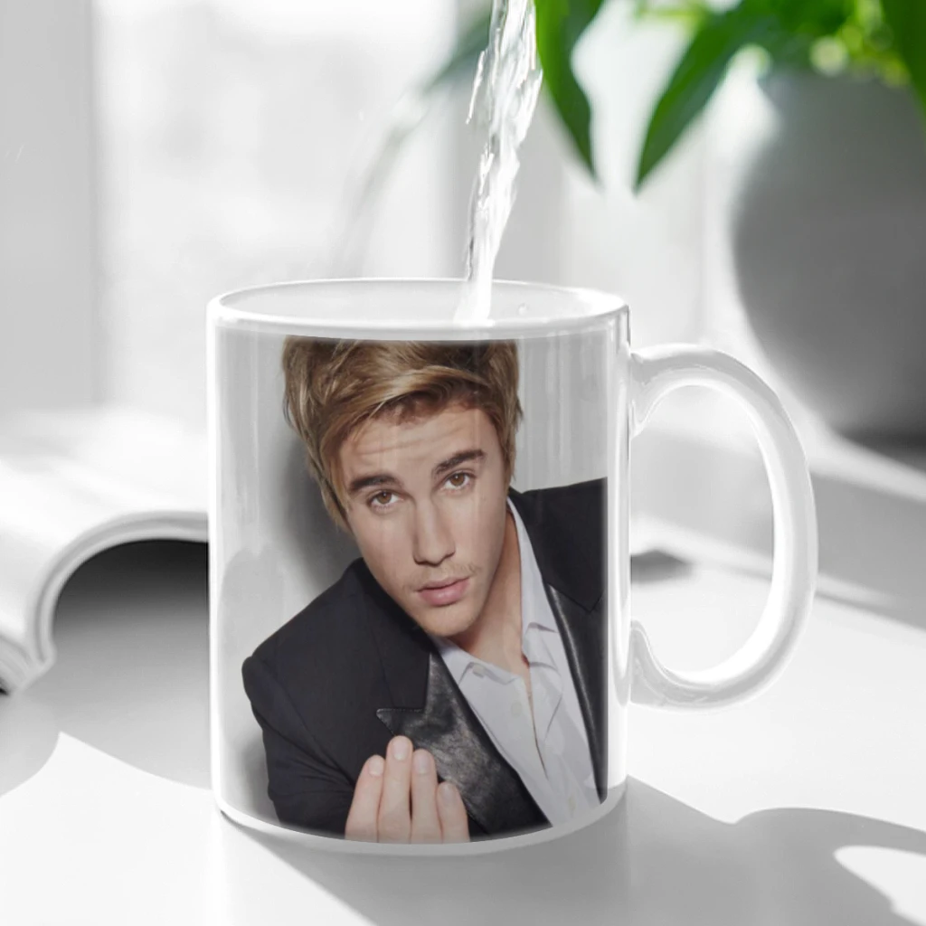 Custom-Justin-Bieber-Free shipping Coffee Cups Ceramic cups creative cups and cute mugs Personalized Gift Cup For Tea