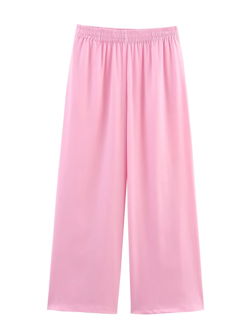 Conjunto de camisa y pantalones de manga larga con cuello de solapa para mujer, traje de pantalón informal sencillo y cómodo