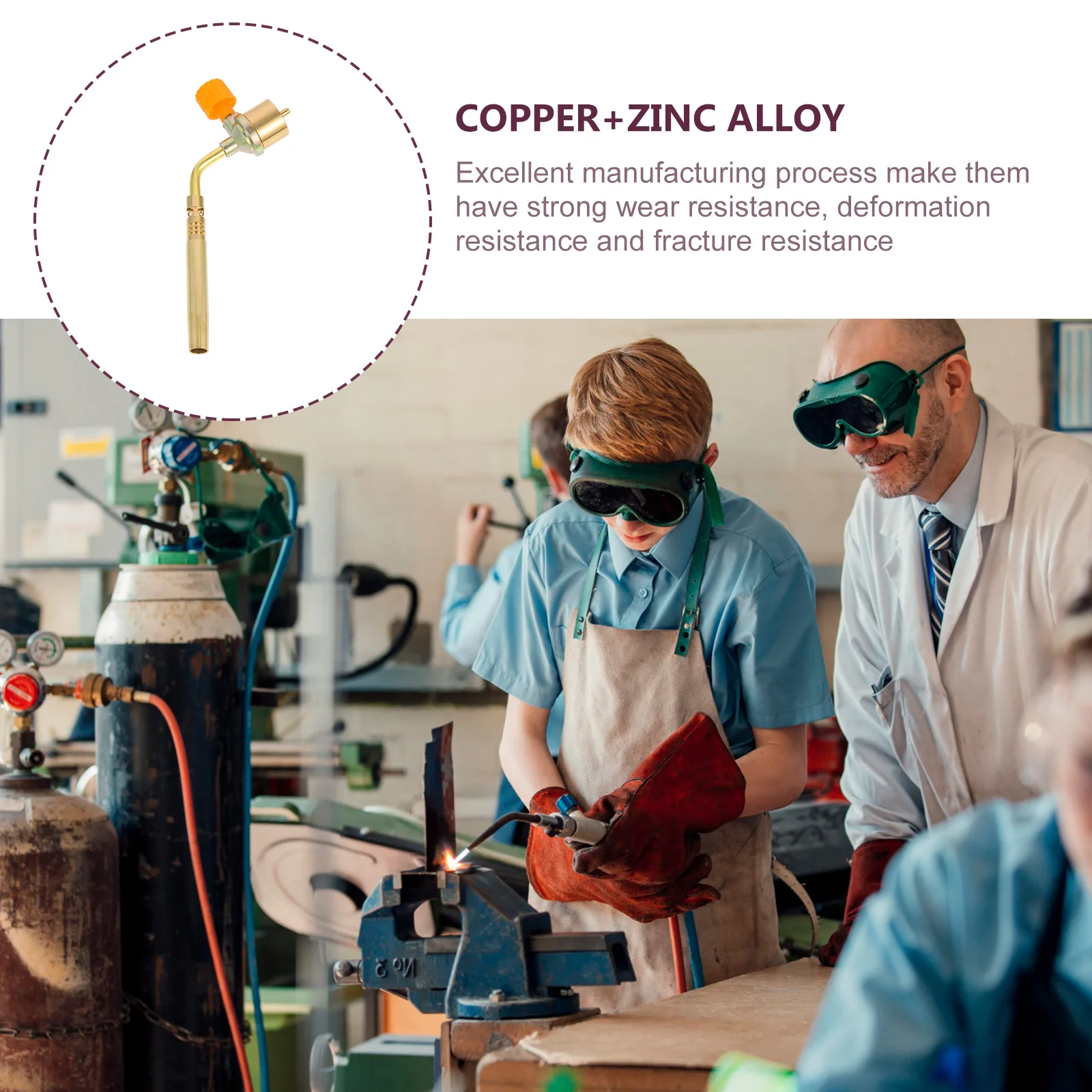 

1pc Propane Torch Weed Burner Outdoor Metal Flame Weeding Tool For Gardeners Durable Long-Lasting Flame Head