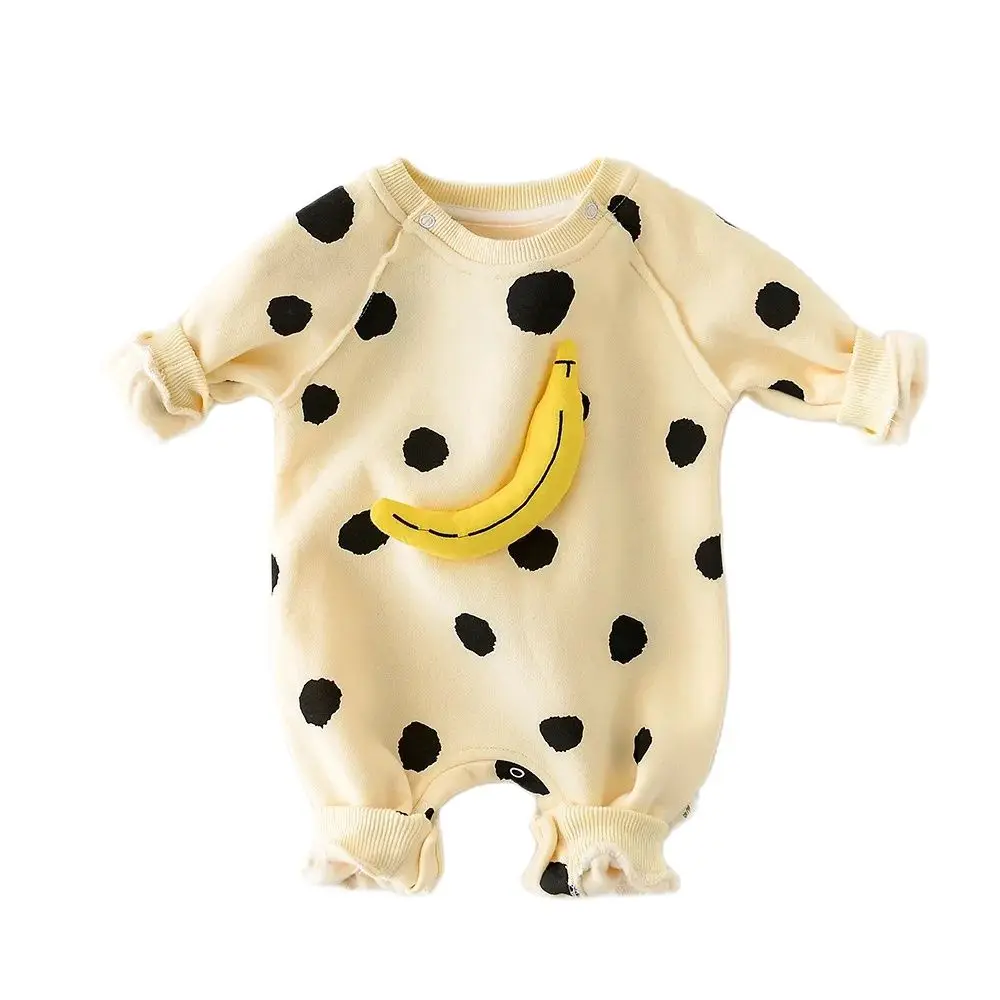 MILANCEL Baby Rompers Baby Girls Clothes Banana Baby Jumpsuit Infant Girl Clothing