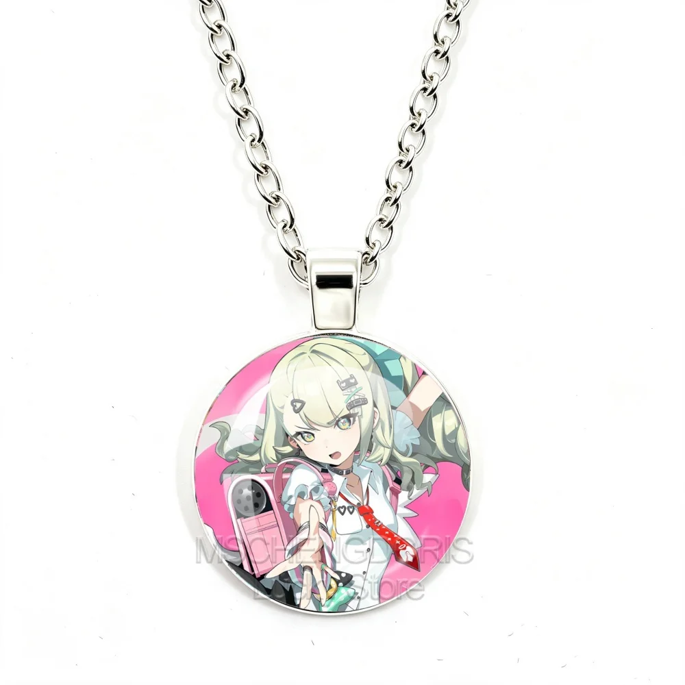 Angels Of Delusion Zenless Zone Zero Glass Cabochon Pendant Necklace Game Character Sunna Aria Nangong Yu Jewelry Cosplay Gift