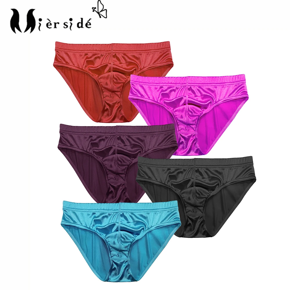 Mierside 4pcs/lot Mens Briefs Plus Size Men Low Rise Underwear Panties S/M/L/XL/2XL/3XL Men's Breathable