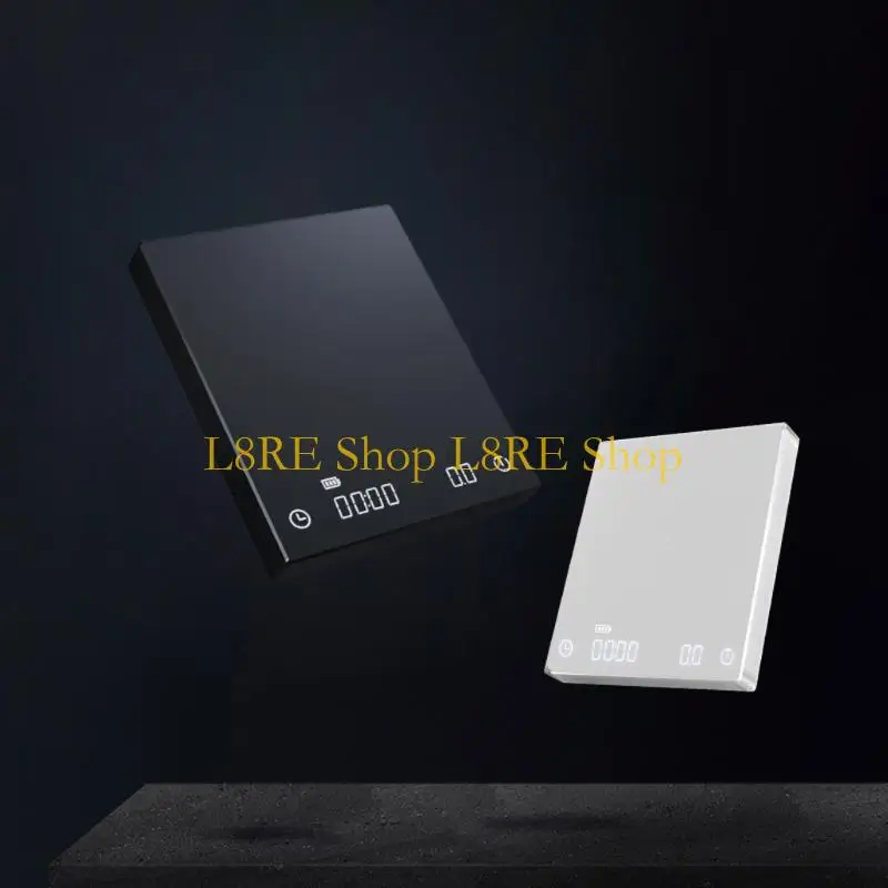 L8RE Coffee Scale with Timer Coffee Scale 0.1g/2Kg Accurate Rechargeable