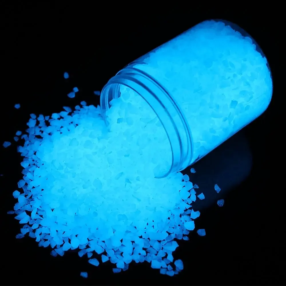 10000Pcs/bag, Gardening Aquarium Landscape Fluorescent Small Stone Vase Hourglass Luminous Sand Fluorescent Particles