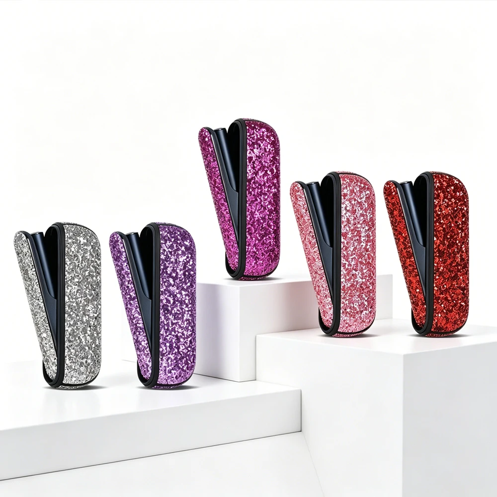 

New 5 Colors Bling for IQOS illuma Leather Case Bag Cases Holder Cover for ICOS ILLUMA I Protective Accessories