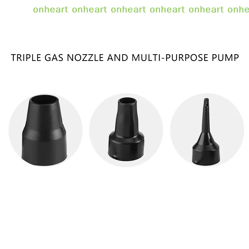 [C]3 Sizes Nozzle Pump Nozzle Head Air Inflator Adaptor Replacement Nozzles Black Air nozzle of blower charging pump