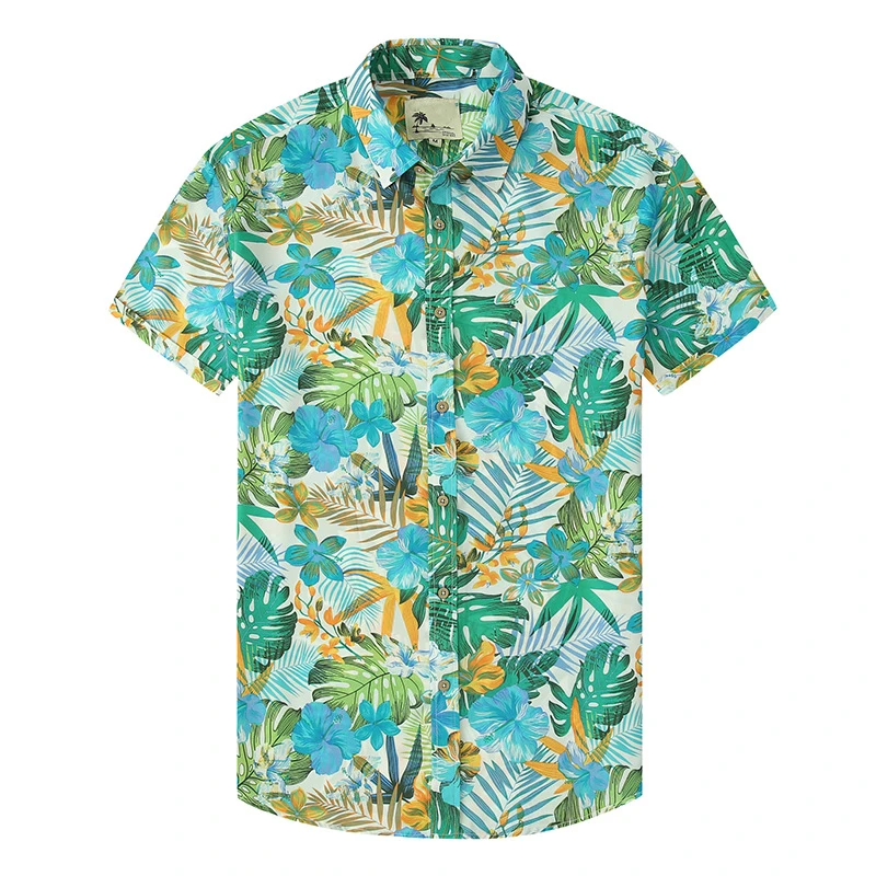 Lemon Hawaiian Shirts Men's 3D Plants Floral Print Short Sleeve Beach Shirts Harajuku Tops Loose Male Female Clothing Blouses