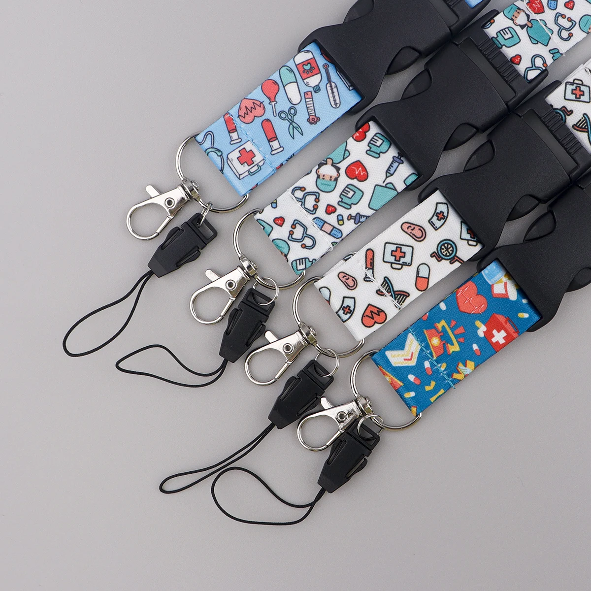 Doctor Nurse Lanyards for Keys ID Card Gym Phone Straps USB Badge Holder DIY Hang Rope Neck Straps Keychain Buckle Lanyard image 2