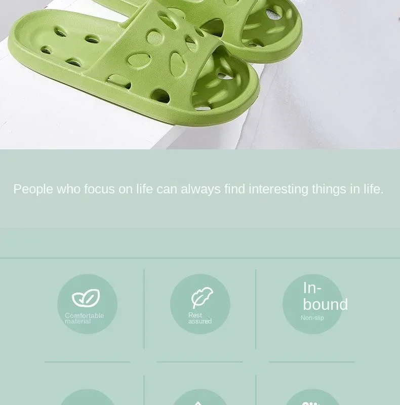 Pantuflas de baño para mujer, sandalias de verano con diseño de queso, zapatos de EVA para hombre, chanclas suaves antideslizantes, pantuflas de interior para parejas