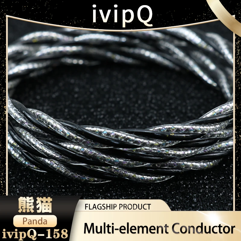 ivipQ Multi-element Conductor Earphone Cable 2PIN MMCX IE900 Replace Audiophile Cable for S12 Pro Hexa Himalaya Starfield2 IEM