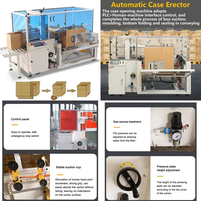 YWM Certificate Carton Box Erector and Packing Machine/Standard Vertical Carton Opening Machine/carton Cardboard Erecting