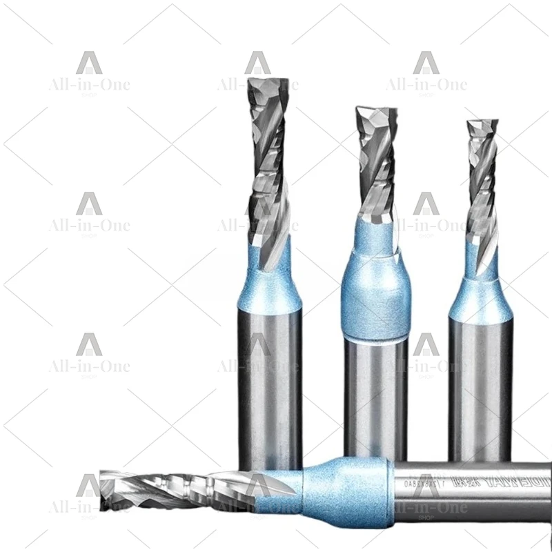 TCT Straight Router Bit Cutter Carbide Compression Bit Woodworking Up Down Cutting Slotting Spiral Milling Cutter
