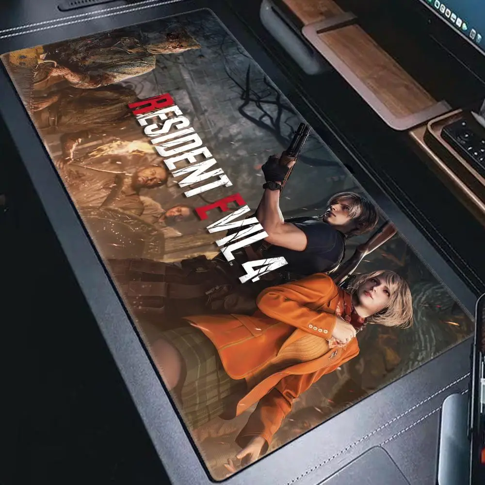 Xxl Mouse Pad Game R-Resident Evil 4 Pc Cabinet Game Keyboard Desk Mat Computer Gaming Accessories HYBXAXC Kennedy Big Mouse Pad