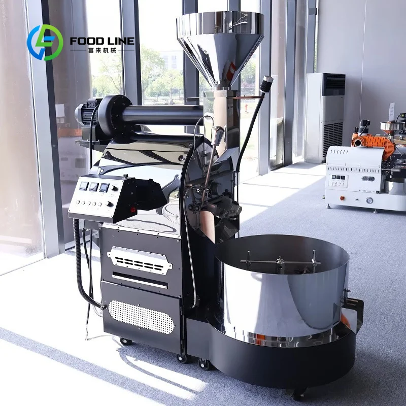 customized cocoa roaster bean roaster hot‑air multi‑capacity 12kg‑20kg roasting machine for large coffee processing plant