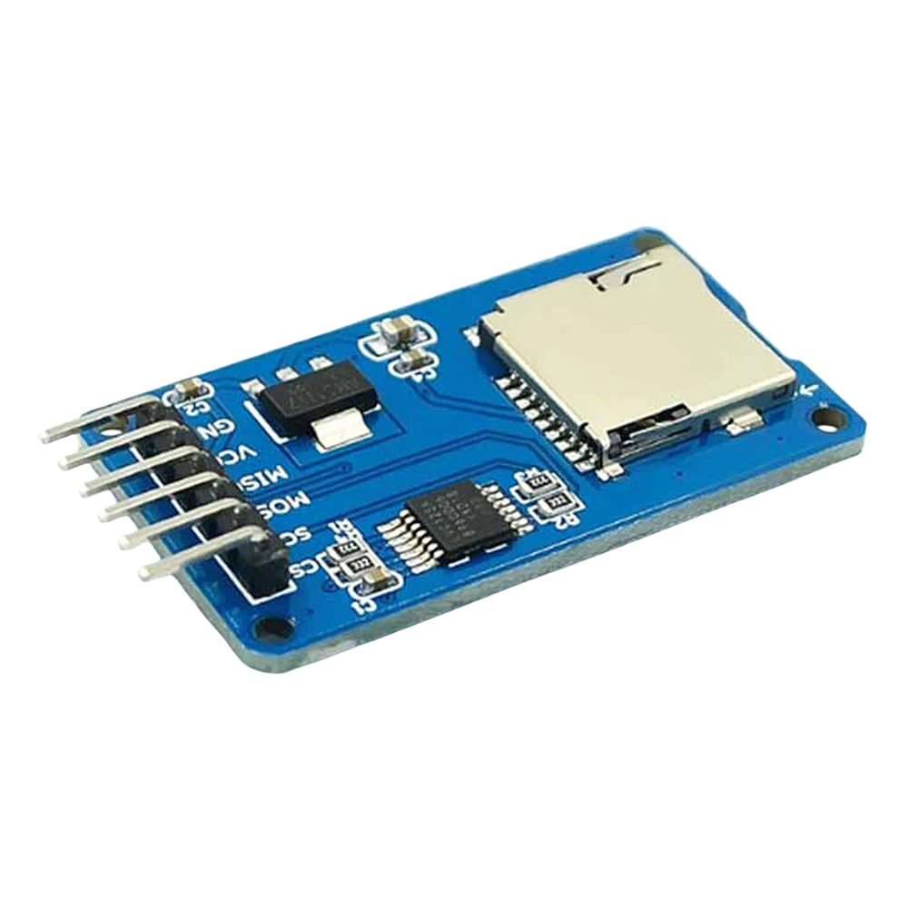 Micro SD Module SPI Storage Expansion Board 5V 3.3V Memory Shield Module 6 Pins Mini TF Card Module for Arduino DIY Kit
