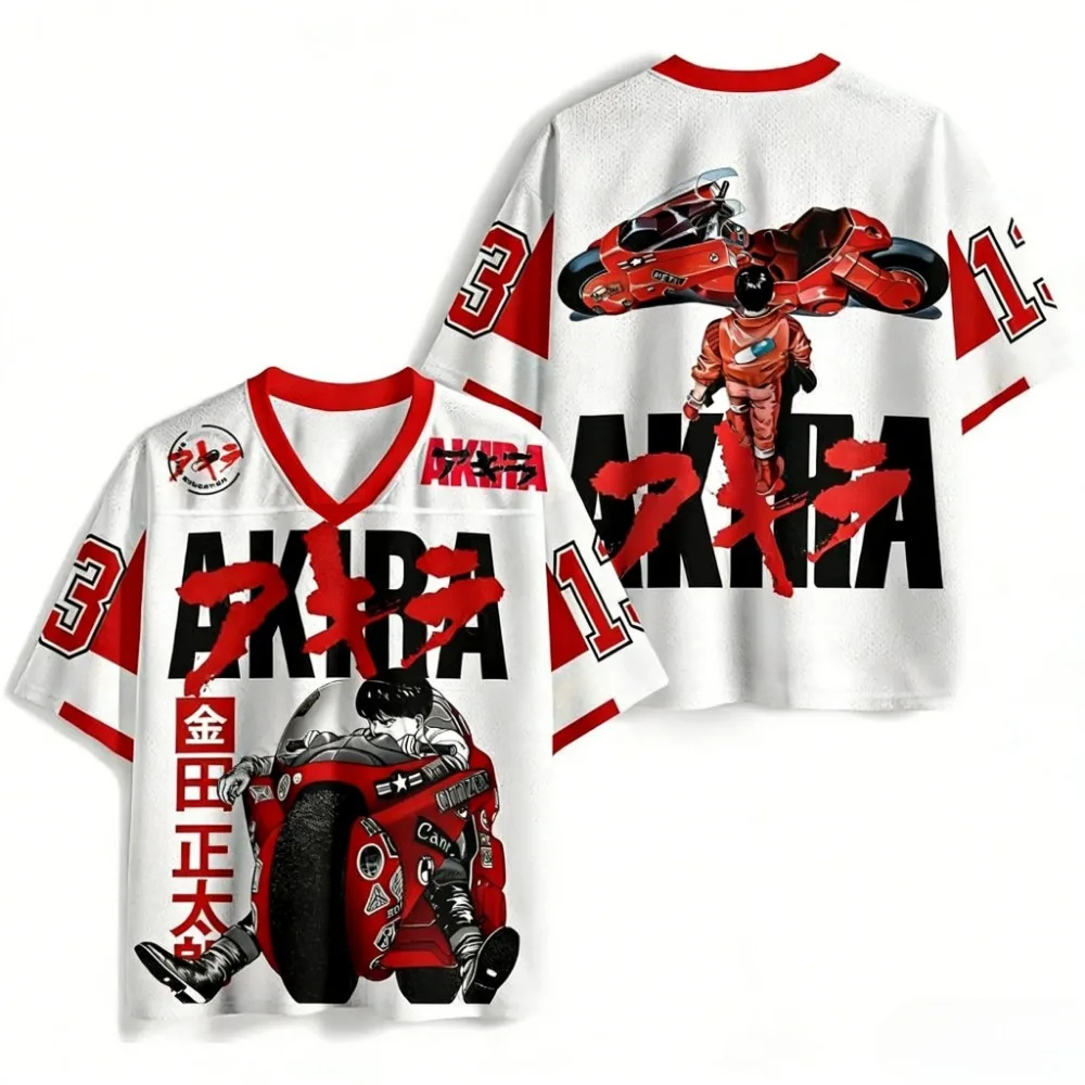 Mode Akira 3D-Druck Breatha Schnelltrocknendes Herren-T-Shirt in großen Größen Outdoor-Mode Hip-Hop Street Sport Eltern-Kind-Kleidung – Detail 4