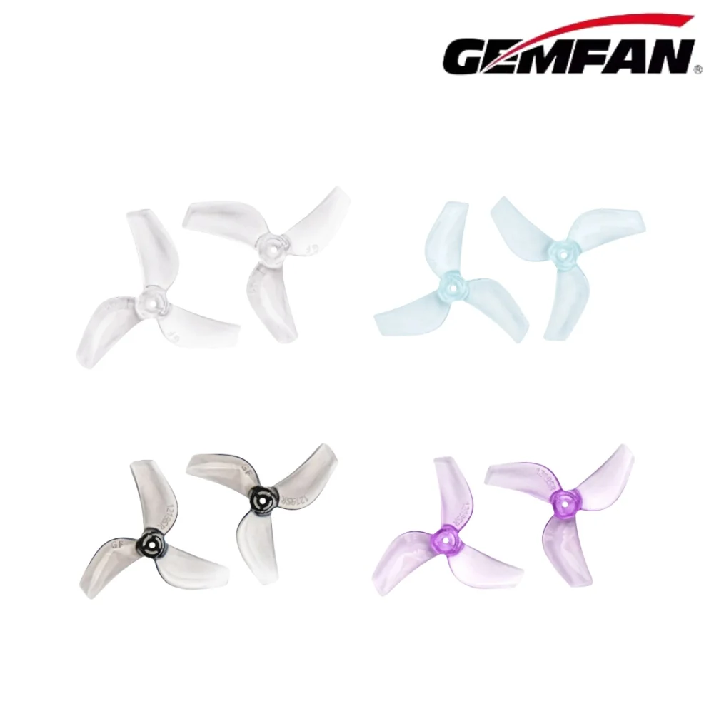 4Pairs Gemfan 1219S 3-Blade 31mm Ultra-lightweight Propeller for FPV Tinywhoop Micro Drone 0702 29000KV DIY Parts