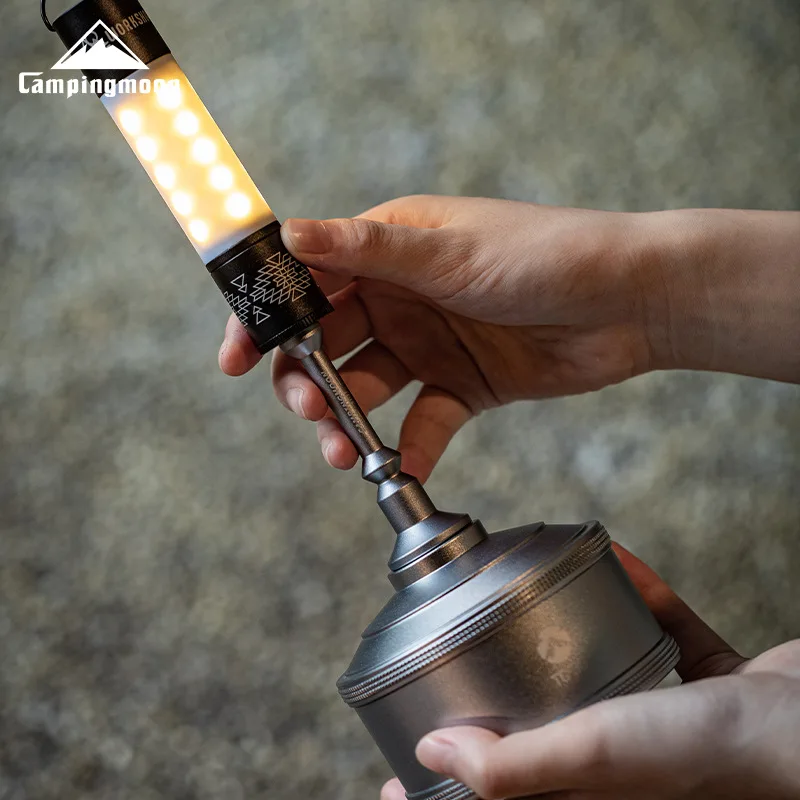 ST-11 Aluminum Alloy Outdoor Product 1/4 Thread Adapter Strong Magnetic Adsorption Camping Ambiance Light Extension Pole