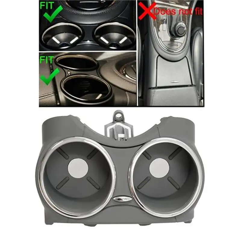 Dual Bracket For Car Cup Holder Grey Drink Bottle Hold 21968004149051 For Mercedes Benz W219 C219 CLS500 CLS63 2006-2011