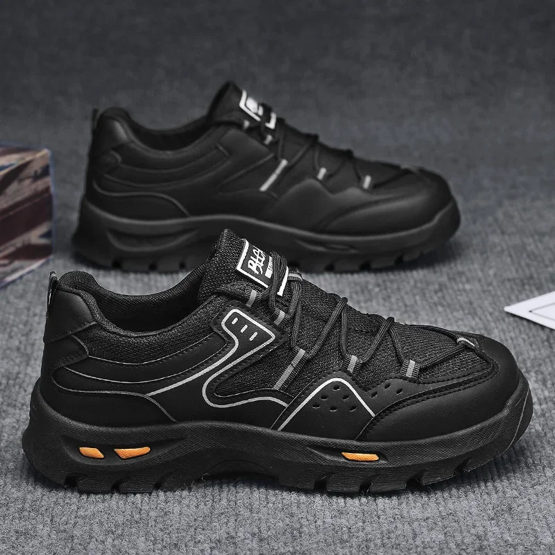 

Men's Outdoor Climbing Shoes Spring New Style Breathable Mesh Soft Bottom Sports Casual Thick Sole Walking Boots