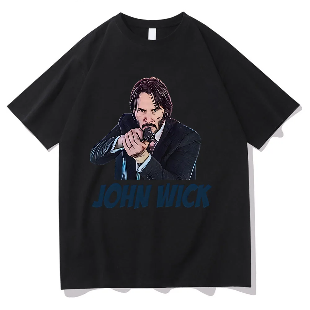 TV JOHN WICK T-shirt John Wick Graphic Printing Casual O-neck Tee-shirt Ropa Hombre Fashion Harajuku Tshirt Summer Punk Clothing